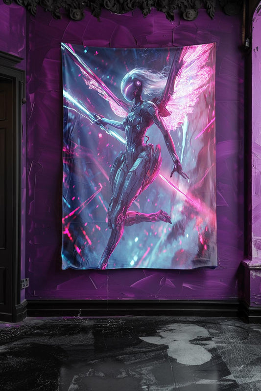 Aetherblade Valkyrie Decorative Wall Tapestry MysMuse - Premium Decorative Wall Tapestry from MysMuse - Just $26.99! Shop now at Mysterious Muse