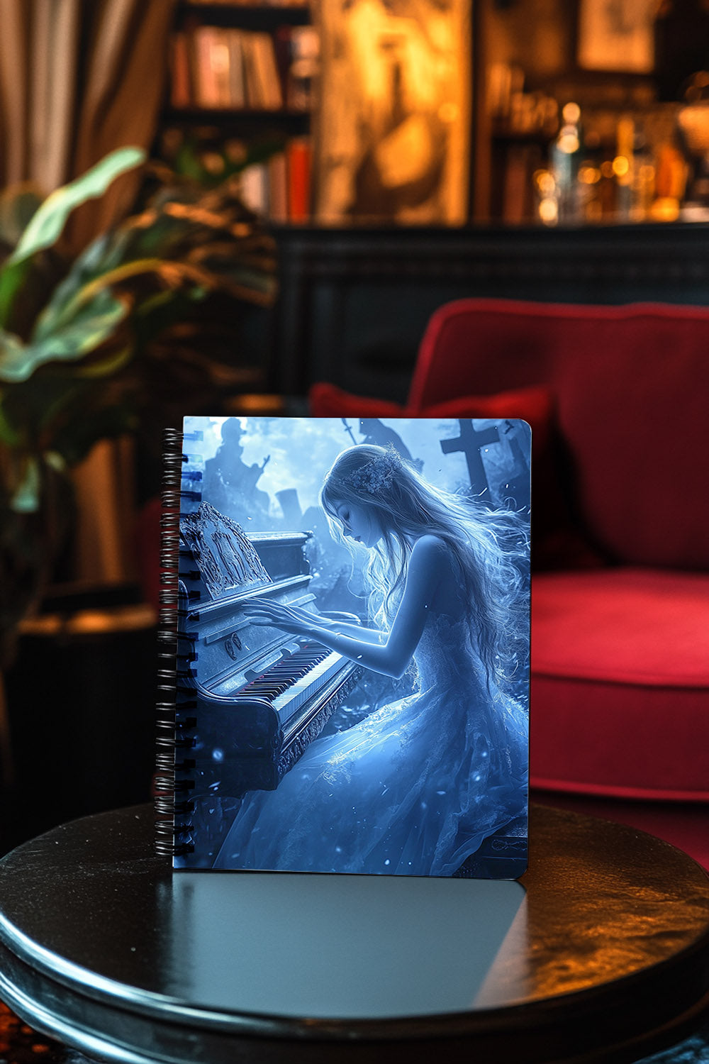 Midnight Serenade Spiral Notebook MysMuse - Premium Spiral Notebook from MysMuse - Just $14.99! Shop now at Mysterious Muse